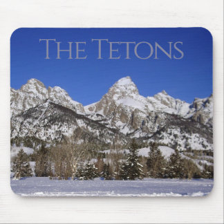 Cross Country Winter in Grand Teton National Park Mouse Mat