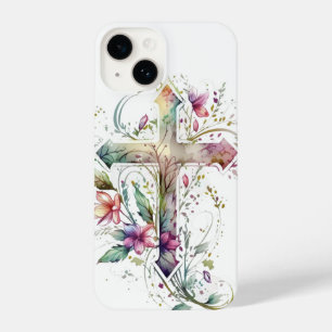 Cross Crucifix Christian Jesus God Graphic Art iPhone 14 Case