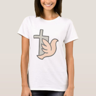 Cross & Dove Symbol of Peace T-Shirt
