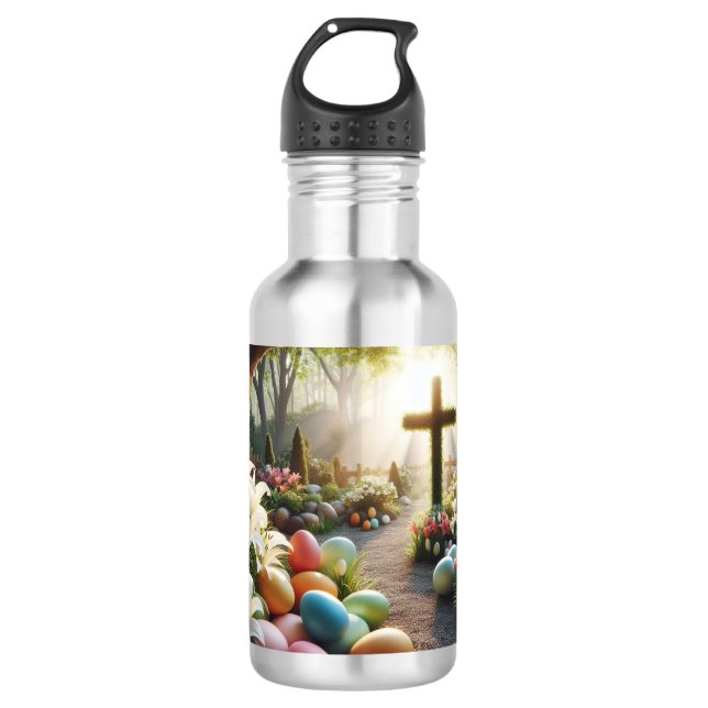 Cross/Easter egg/Lilly  710 Ml Water Bottle (Front)