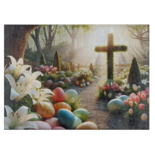 Cross/Easter egg/Lilly  Cutting Board