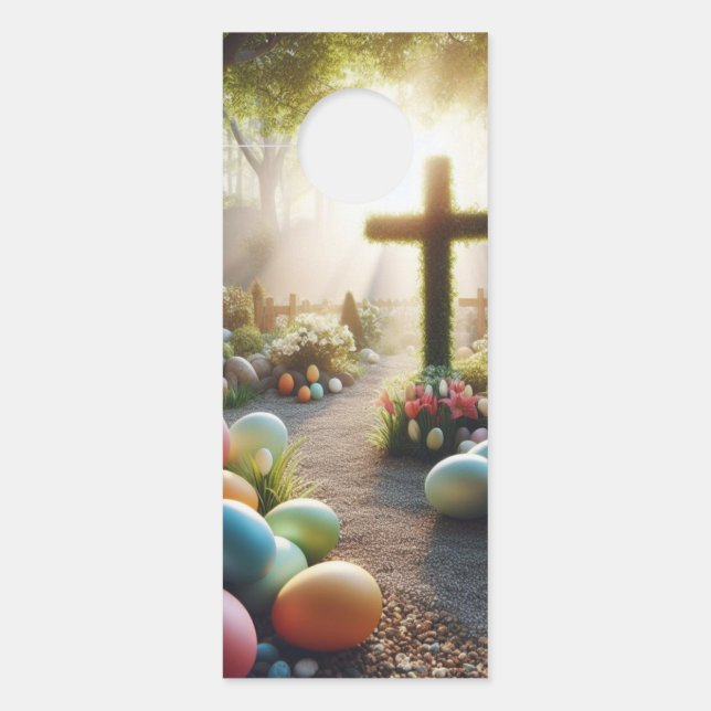 Cross/Easter egg/Lilly  Door Hanger (Front)