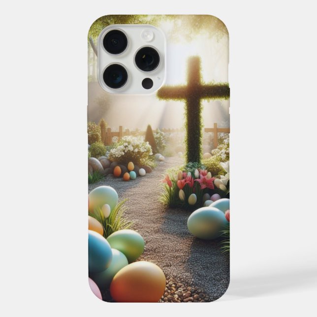 Cross/Easter egg/Lilly  iPhone Case (Back)