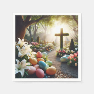 Cross/Easter egg/Lilly Napkin