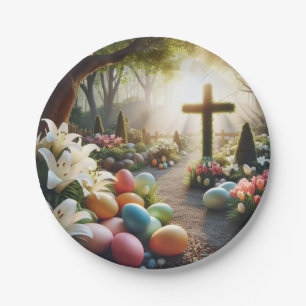 Cross/Easter egg/Lilly  Paper Plate