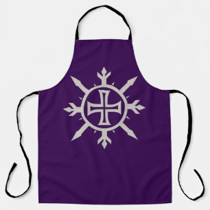 "Cross Emblem" All-Over Print Apron