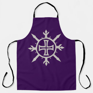 "Cross Emblem" All-Over Print Apron