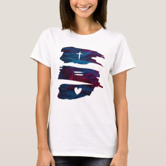 Cross Equals Love – Christian Women’s T-Shirt