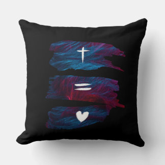 Cross Equals Love – Throw Pillows