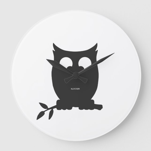 Cross Eyed OWL Large Clock (Front)