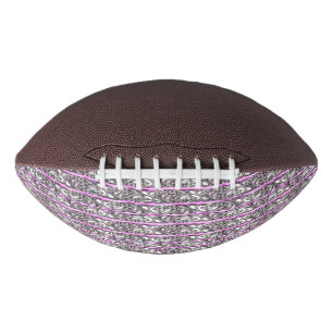 Cross Filigree Design Purple Silver Pattern American Football