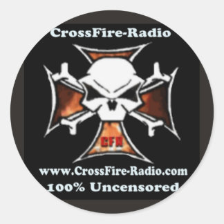 cross fire radio sticker