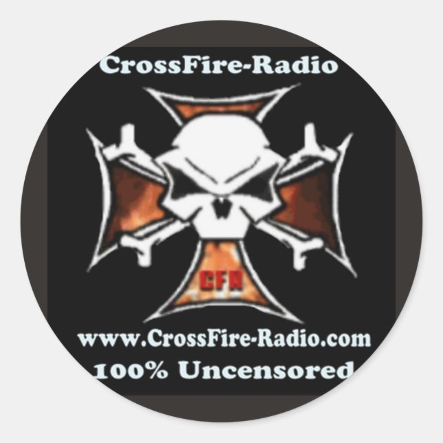 cross fire radio sticker (Front)