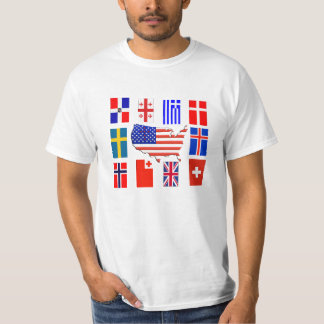 CROSS FLAGS AROUND THE WORLD T-Shirt