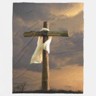 CROSS FLEECE BLANKET