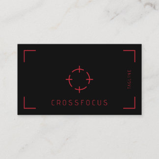Cross Focus logo business card template