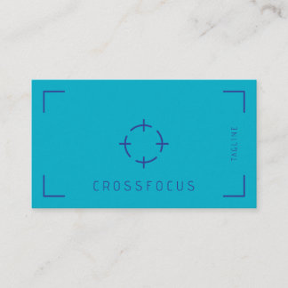 Cross Focus logo business card template