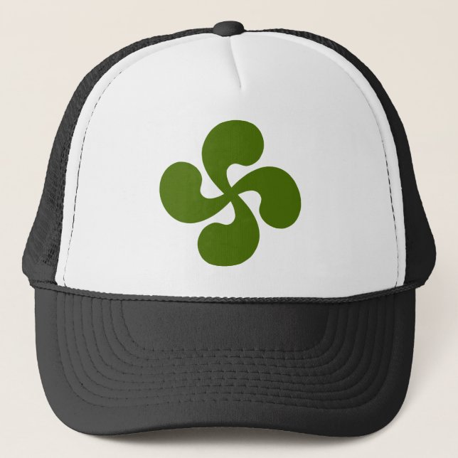 Cross Green Basque Trucker Hat (Front)