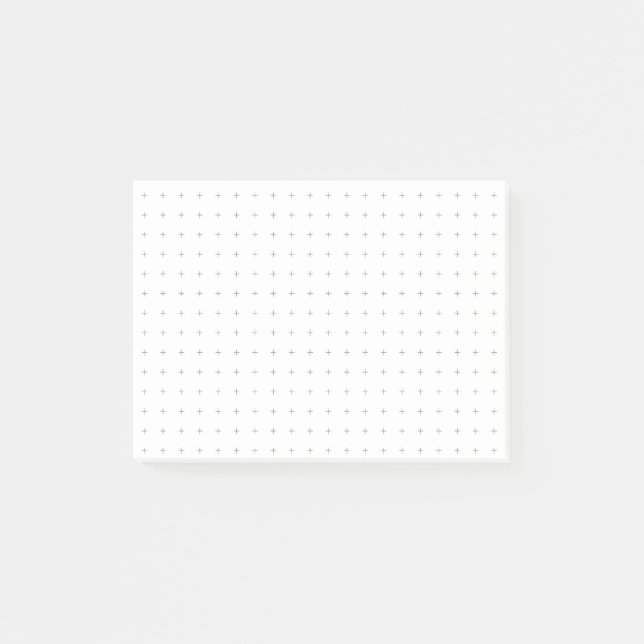 Cross Grid Graph Paper Sticky Notes (Front)