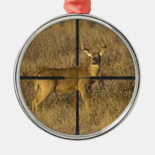 CROSS HAIRS. METAL TREE DECORATION