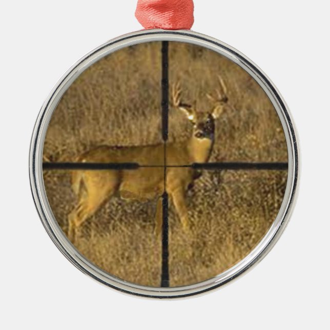 CROSS HAIRS. METAL TREE DECORATION (Front)