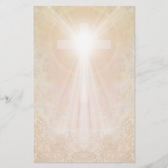 Cross In Gold Stationery (Front)