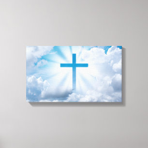 Cross in the Clouds Canvas Print