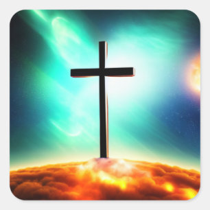 Cross in the Clouds Sticker