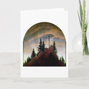 Cross in the Mountains, Friedrich Card