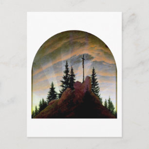 Cross in the Mountains, Friedrich Postcard