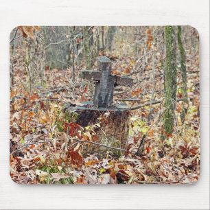 Cross in the Woods Mouse Mat
