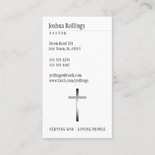 Cross   Inspirational Business Card