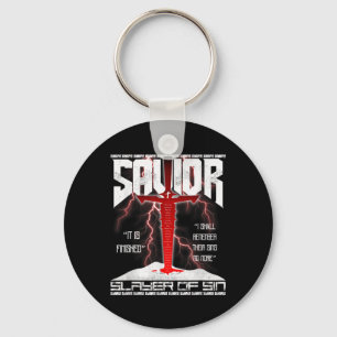 Cross Jesus Christ Bible The Saviour Vintage Key Ring