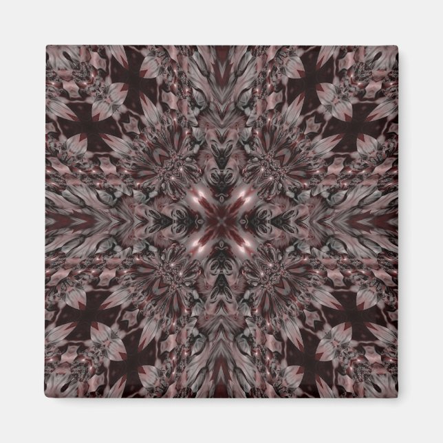 Cross kaleidoscope design magnet (Front)
