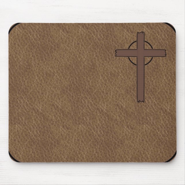Cross & Leather BRANDED MousePads (Front)
