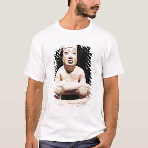 Cross-legged figure holding a baby, Olmec T-Shirt