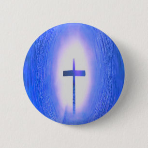 Cross Light Tunnel Christian Love Jesus 6 Cm Round Badge