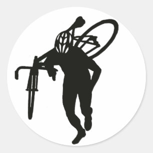 Cross Man Classic Round Sticker