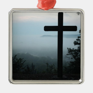 cross metal tree decoration