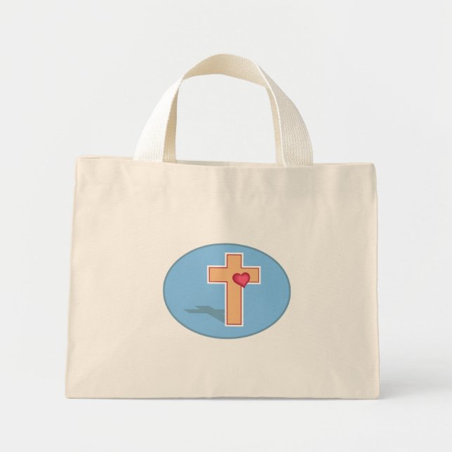 Cross Mini Tote Bag (Front)