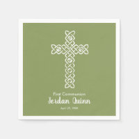 Cross | Moss Green Communion Baptism Christening