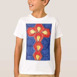 Cross Motif Children's Basic Long Sleeve T-Shirt
