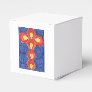 Cross Motif Cube Gift Box