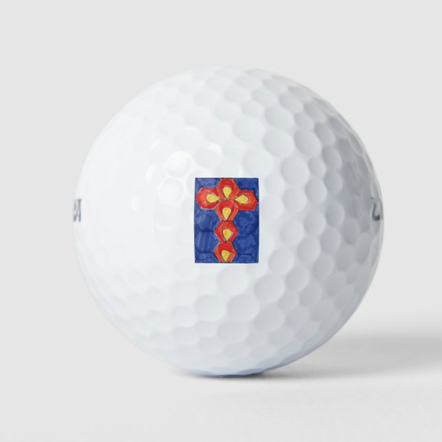 Cross Motif Golf Ball (Front)