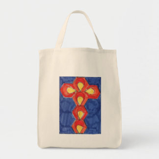 Cross Motif Grocery Bag