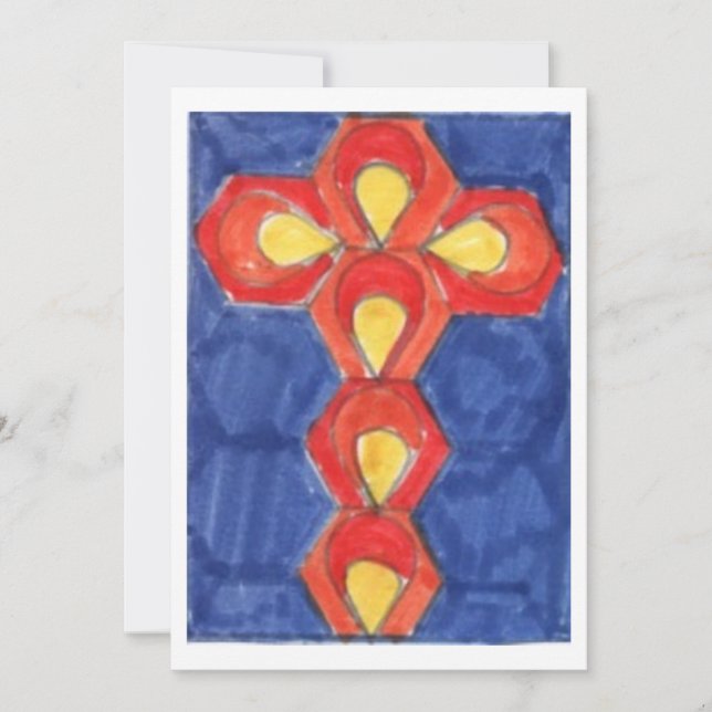 Cross Motif Invitations (Front)
