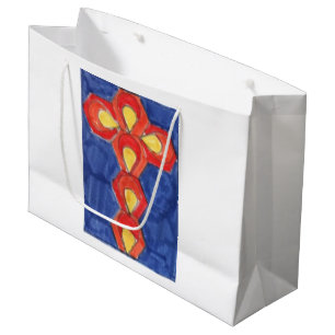 Cross Motif Large Glossy Gift Bag