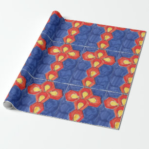 Cross Motif Matte Wrapping Paper