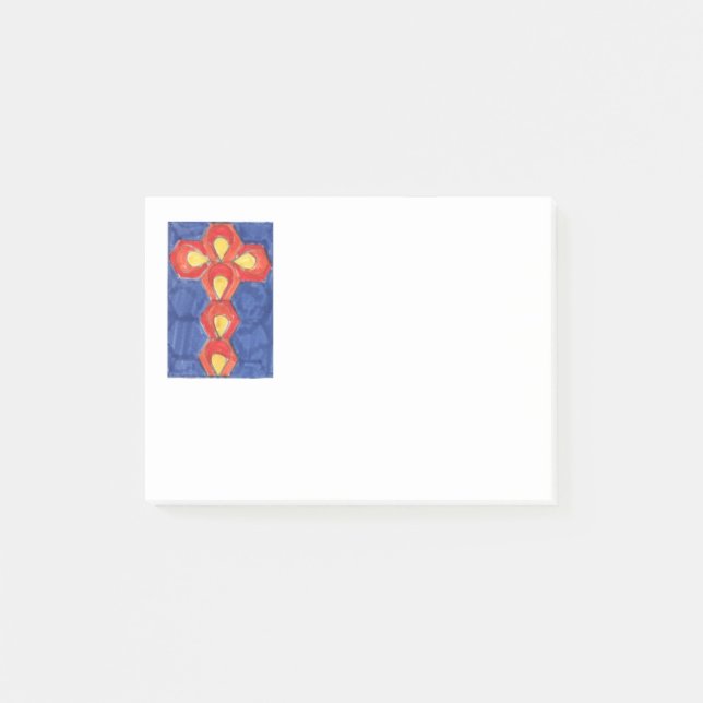 Cross Motif Post-It Notes (Front)