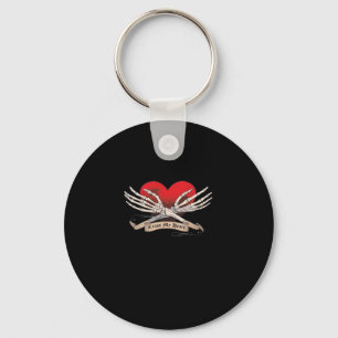 Cross My Heart (Hope To Die) - Skeleton Hands Hear Key Ring